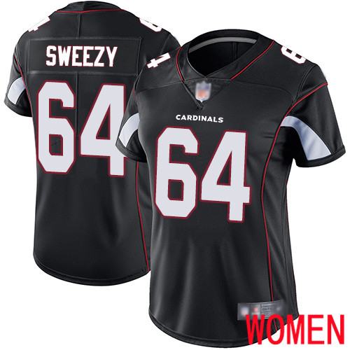 Arizona Cardinals Limited Black Women J.R. Sweezy Alternate Jersey NFL Football #64 Vapor Untouchable